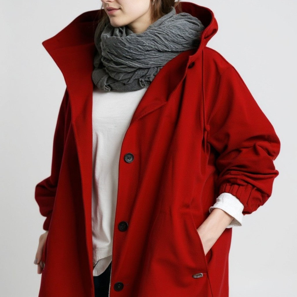 Old Monarchy | Women’s Hooded Trench Coat – Effortless Layers for All Seasons