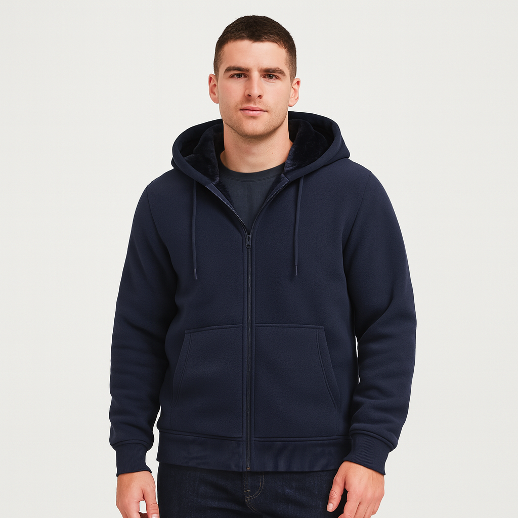 Solorfit | Sherpa Fleece Zip Hoodie for Men